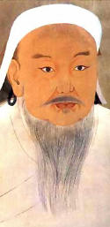 Genghis Khan with long beard