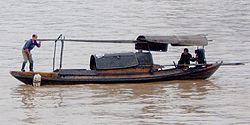 Sampan on the Yangtze